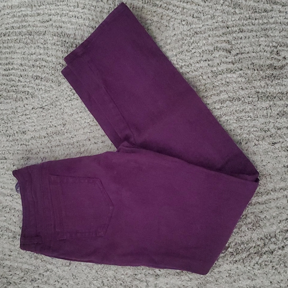 Purple stretch jeans  size 7